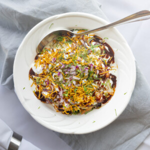 Samosa Aloo Chat