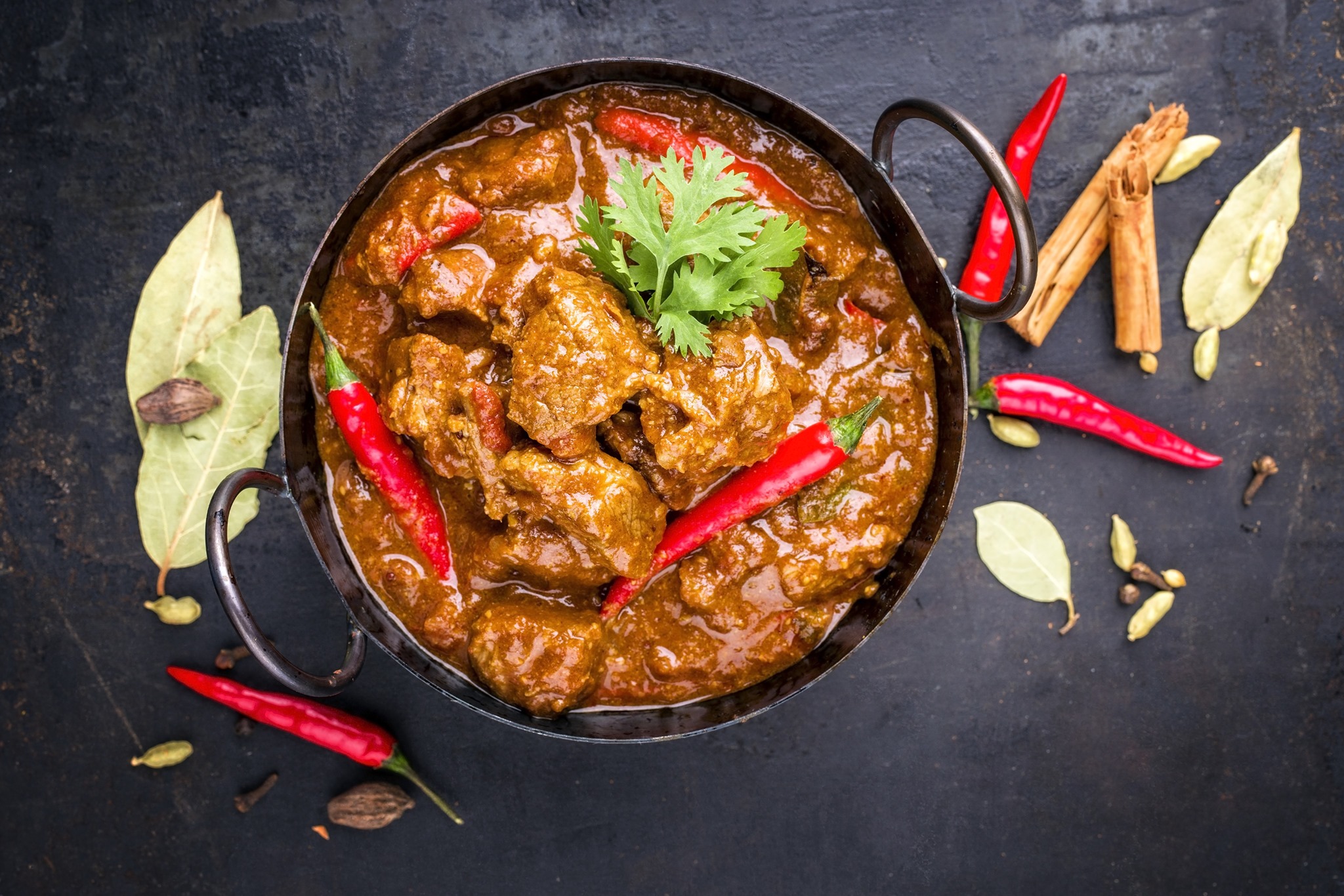 Vindaloo Hot Curry (GF) – Manjits Indian Restaurant